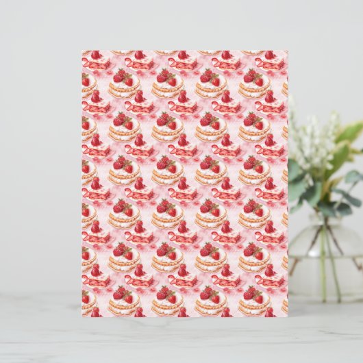 Vintage Strawberry Farm Scrapbook Paper (スタンド正面)