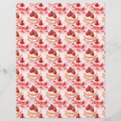 Vintage Strawberry Farm Scrapbook Paper (正面)