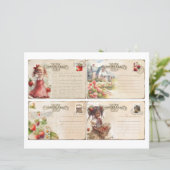 Vintage Strawberry Farm Scrapbook Paper (スタンド正面)