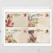 Vintage Strawberry Farm Scrapbook Paper (正面)