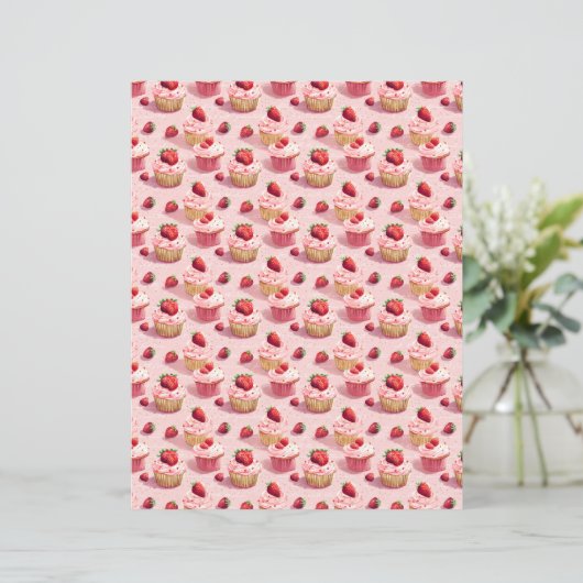 Vintage Strawberry Farm Scrapbook Paper (スタンド正面)