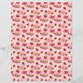 Vintage Strawberry Farm Scrapbook Paper (正面)