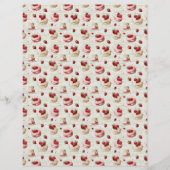 Vintage Strawberry Pie Scrapbook Paper (正面)