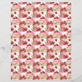 Vintage Strawberry Pie Scrapbook Paper (正面)