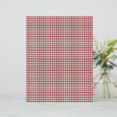 Vintage Strawberry Plaid Scrapbook Paper (スタンド正面)