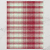 Vintage Strawberry Plaid Scrapbook Paper (正面)