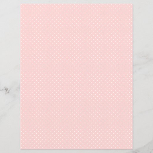 Vintage Strawberry Polka Dots Scrapbook Paper (正面)
