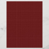 Vintage Strawberry Polka Dots Scrapbook Paper (正面)