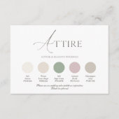 Vintage Stripe Wedding Attire Card 招待状 (正面)