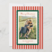 Vintage Stripes and Scallops Photo シーズンカード (正面)