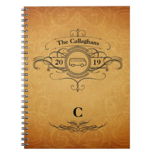 Vintage StyleヴァンTravel Journal ノートブック