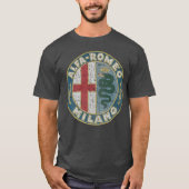 VINTAGE STYLE Alfa Romeo Milano Tシャツ (正面)