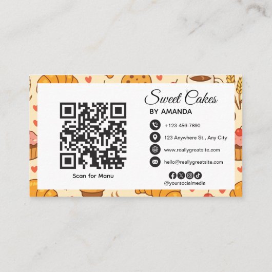 Vintage Style Bakery 名刺 (裏面)