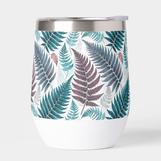 Vintage-style botanical fern leaves (左面)