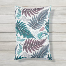 Vintage-style botanical fern leaves