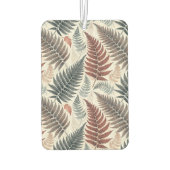 Vintage-style botanical fern leaves カーエアーフレッシュナー (裏面)