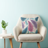 Vintage-style botanical fern leaves クッション (椅子)
