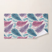 Vintage-style botanical fern leaves バスタオルセット (ハンドタオル)