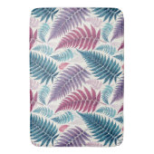 Vintage-style botanical fern leaves バスマット (正面縦)