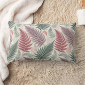 Vintage-style botanical fern leaves ランバークッション (ブランケット)
