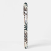 Vintage-style botanical fern leaves iPhoneケース (左側面)