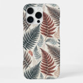Vintage-style botanical fern leaves iPhoneケース (裏面)