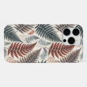 Vintage-style botanical fern leaves iPhoneケース (裏面横)
