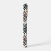 Vintage-style botanical fern leaves iPhoneケース (右側面)