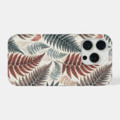 Vintage-style botanical fern leaves iPhoneケース (裏面横)