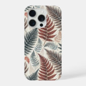 Vintage-style botanical fern leaves iPhoneケース (裏面)
