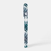 Vintage-style botanical fern leaves iPhoneケース (左側面)