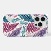 Vintage-style botanical fern leaves iPhoneケース (裏面横)