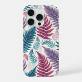 Vintage-style botanical fern leaves iPhoneケース (裏面)