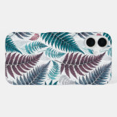 Vintage-style botanical fern leaves iPhoneケース (裏面横)