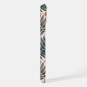 Vintage-style botanical fern leaves iPhoneケース (右側面)