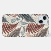 Vintage-style botanical fern leaves iPhoneケース (裏面横)