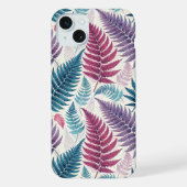 Vintage-style botanical fern leaves iPhoneケース (裏面)
