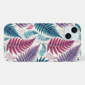 Vintage-style botanical fern leaves iPhoneケース (裏面横)