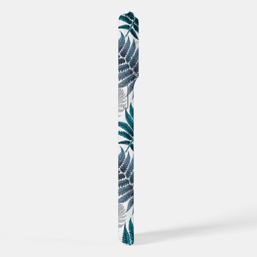 Vintage-style botanical fern leaves iPhoneケース (右側面)