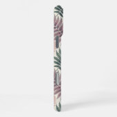 Vintage-style botanical fern leaves iPhoneケース (右側面)
