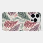 Vintage-style botanical fern leaves iPhoneケース (裏面横)
