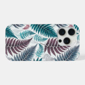 Vintage-style botanical fern leaves iPhoneケース (裏面横)