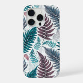 Vintage-style botanical fern leaves iPhoneケース (裏面)
