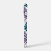 Vintage-style botanical fern leaves iPhone 15ケース (左側面)