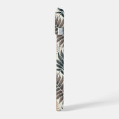 Vintage-style botanical fern leaves iPhone 15ケース (左側面)