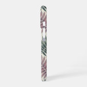 Vintage-style botanical fern leaves iPhone 16ケース (左側面)