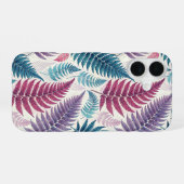 Vintage-style botanical fern leaves iPhone 16ケース (裏面横)
