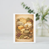 Vintage-Style Cheese Board ポストカード (スタンド正面)