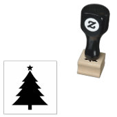 Vintage Style Christmas Tree Rubber Stamp Art ラバースタンプ (押印)