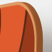 Vintage Style Circle Stripe with Name ピックルボールラケット (左詳細)